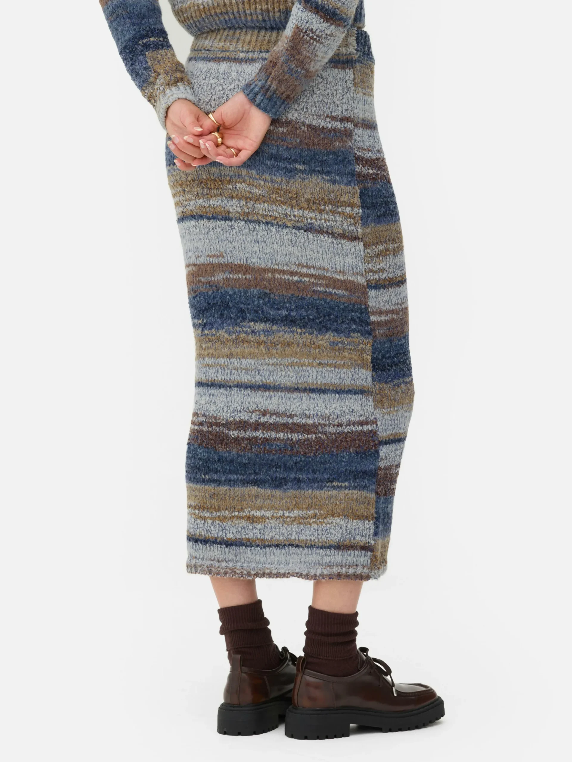 Jupe Mi-longue Space Dye à Coordonner Rita Ora