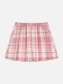 Jupe Plissée à Carreaux