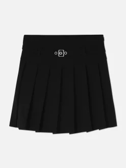 Jupe Plissée Avec Ceinture à Boucle