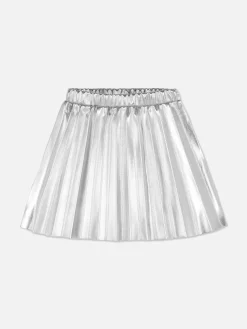 Jupe Plissée Métallisée