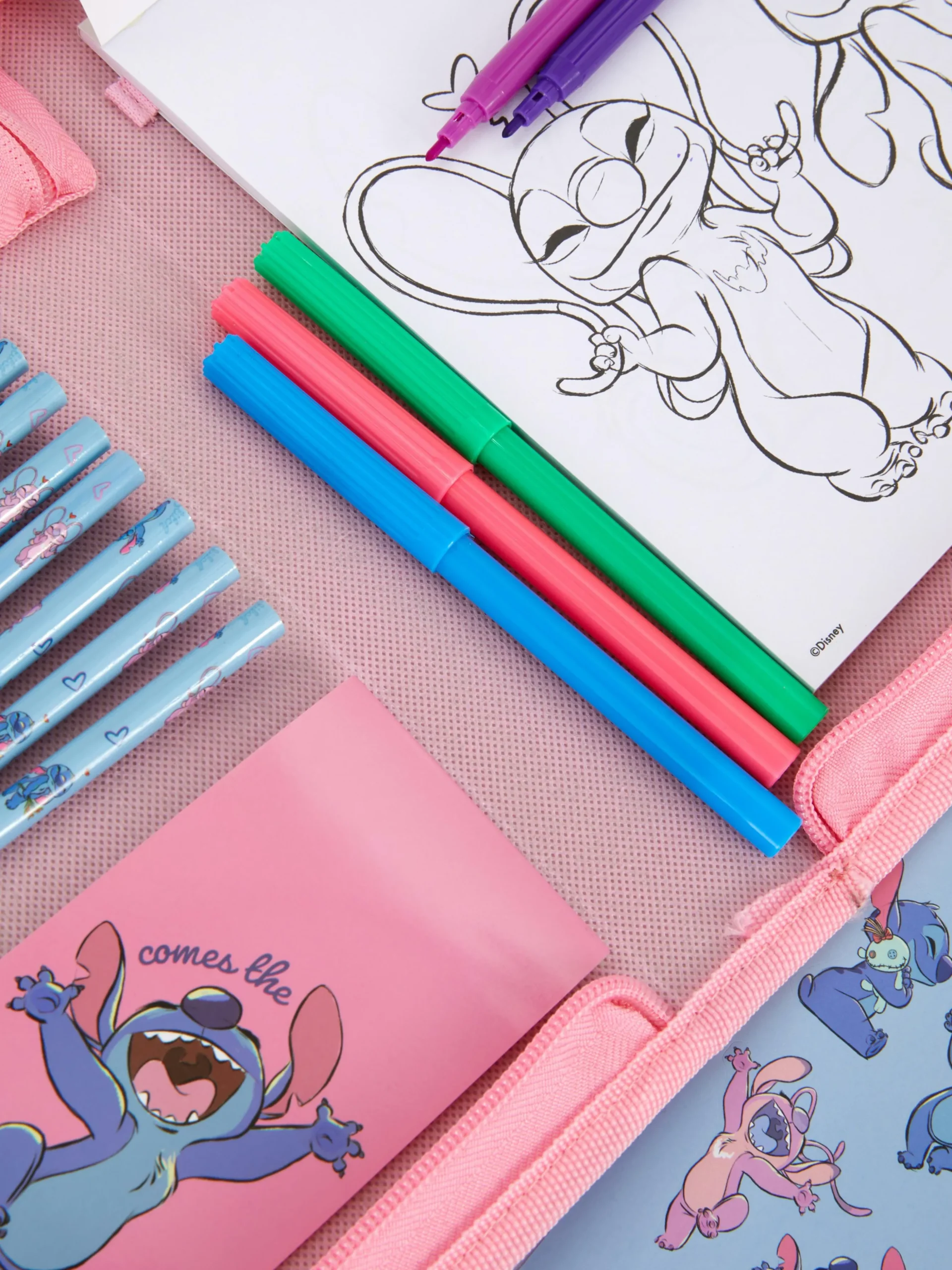 Kit De Fournitures De Bureau Disney Stitch & Angel