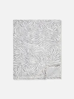 Large Couverture à Imprimé Zèbre