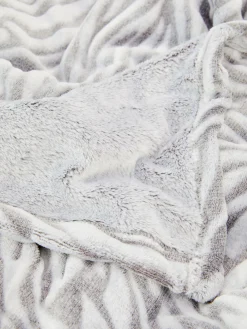 Large Couverture à Imprimé Zèbre