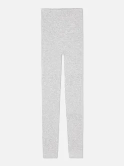 Legging Chiné Doublé De Velours Duveteux