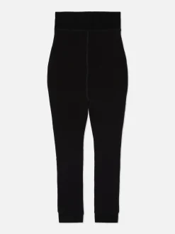 Legging Court Doublé En Velours