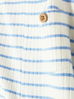 Legging évasé Côtelé à Rayures