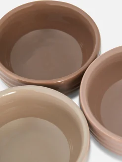 Lot De 3 Bols émaillés Striés