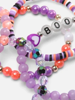 Lot De 5 Bracelets Ornés De Perles Halloween