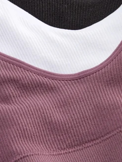 Lot De 3 Brassières Caraco Courtes Sans Couture