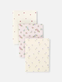 Lot De 3 Carnets A5 à Motif Floral