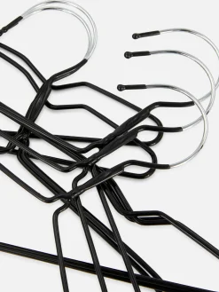 Lot De 10 Cintres En Métal Enduit