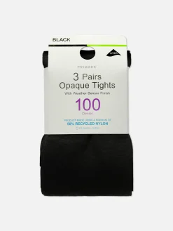 Lot De 3 Collants Opaques 100 Deniers