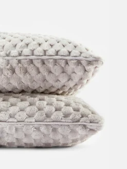 Lot De 2 Coussins Texturés Effet Nid D’abeille