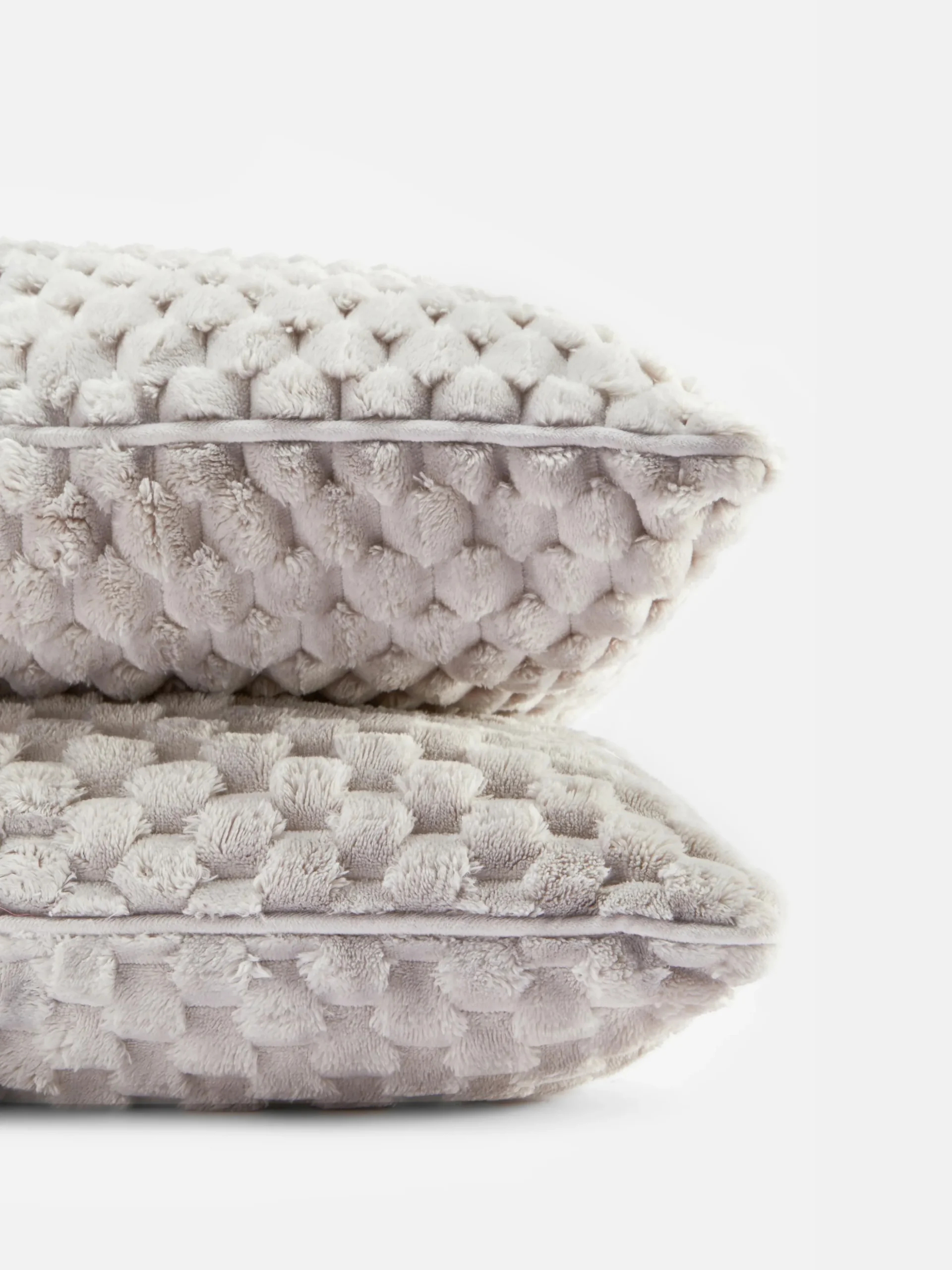 Lot De 2 Coussins Texturés Effet Nid D’abeille