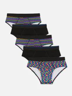 Lot De 5 Culottes à Motifs Géométriques Variés