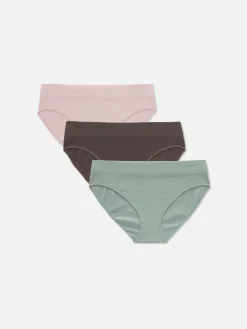 Lot De 3 Culottes Côtelées Sans Coutures