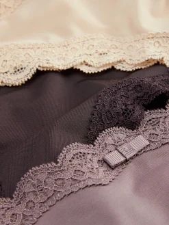 Lot De 3 Culottes En Microfibre Et En Dentelle