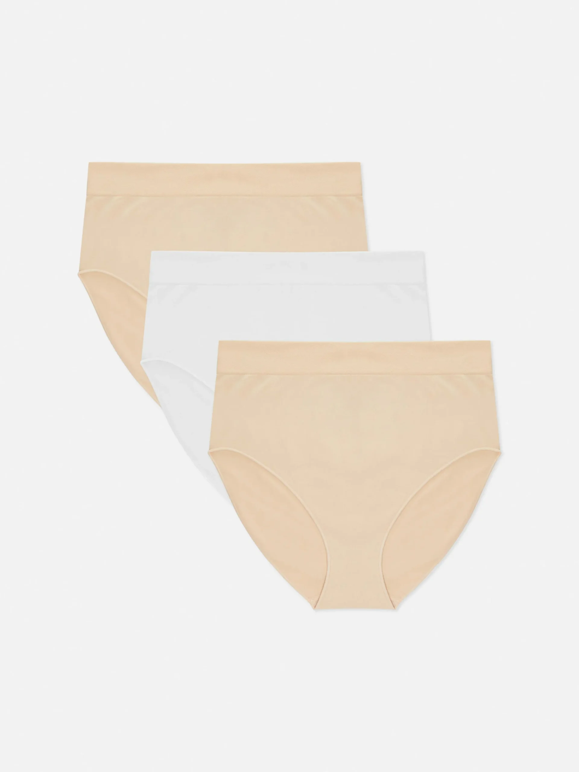 Lot De 3 Culottes Hautes Et Couvrantes Sans Coutures