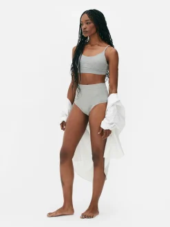 Lot De 3 Culottes Menstruelles Côtelées Taille Haute