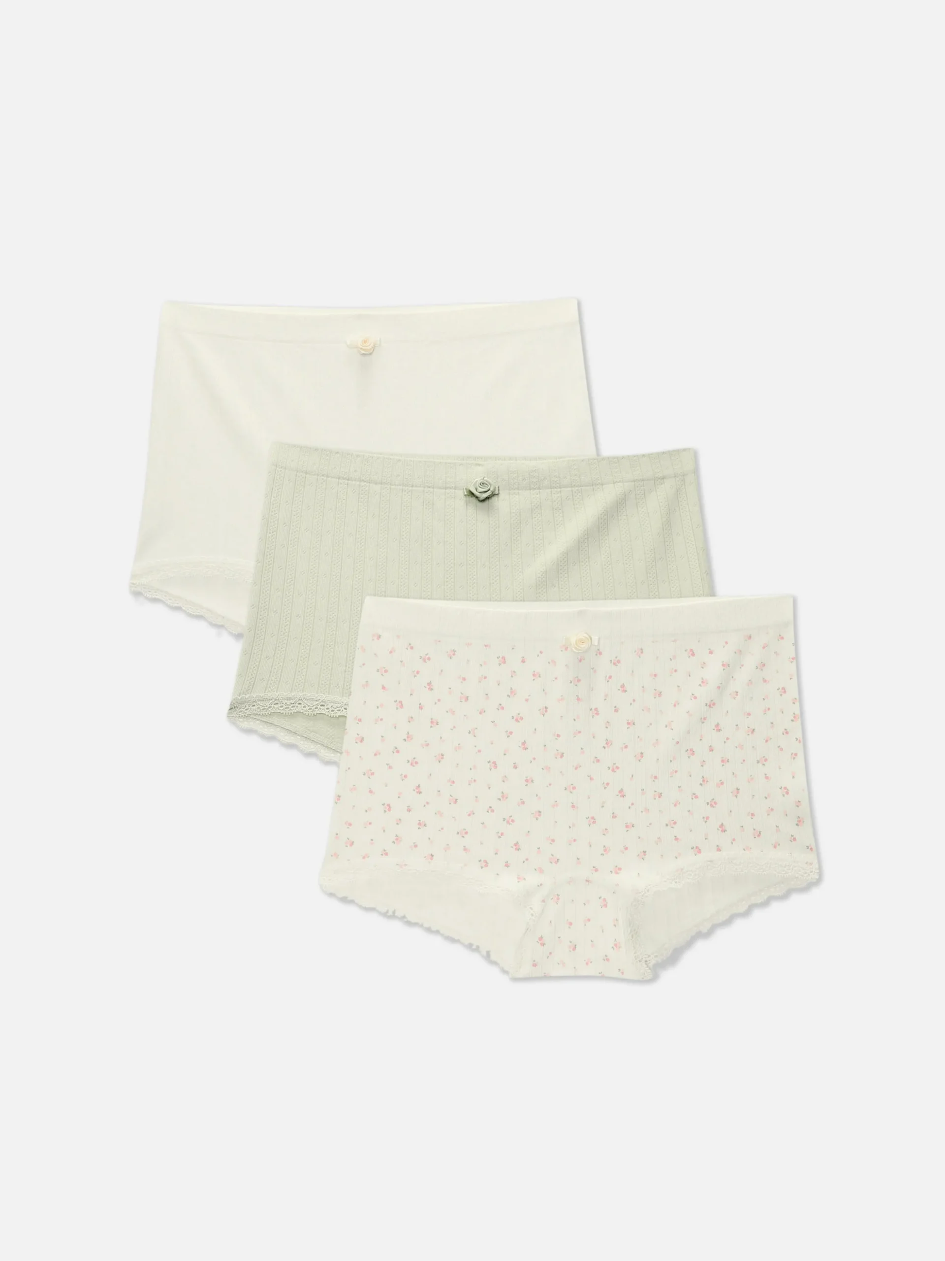 Lot De 3 Culottes Taille Haute Sans Coutures
