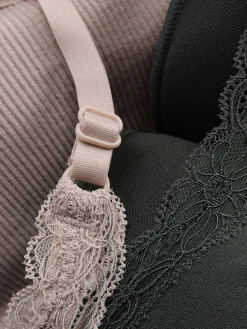 Lot De 2 Débardeurs Courts à Finitions En Dentelle