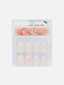 Lot De 36 Faux Ongles Glossy En Amande PS...