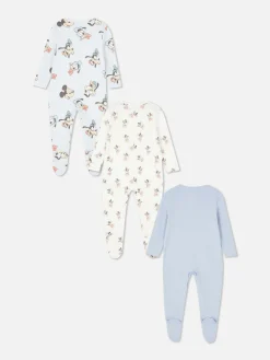 Lot De 3 Grenouillères Disney Mickey Mouse Et Ses Amis