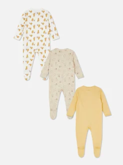 Lot De 3 Grenouillères Disney Winnie L'ourson