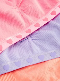 Lot De 3 Hauts Courts Sans Coutures à Cœurs