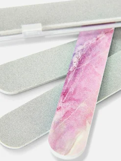 Lot De 4 Limes à Ongles Et étuis