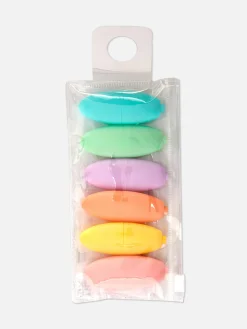 Lot De 6 Mini Surligneurs