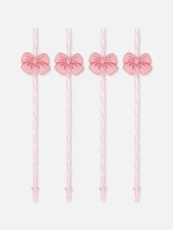 Lot De 4 Pailles Torsadées à Nœud