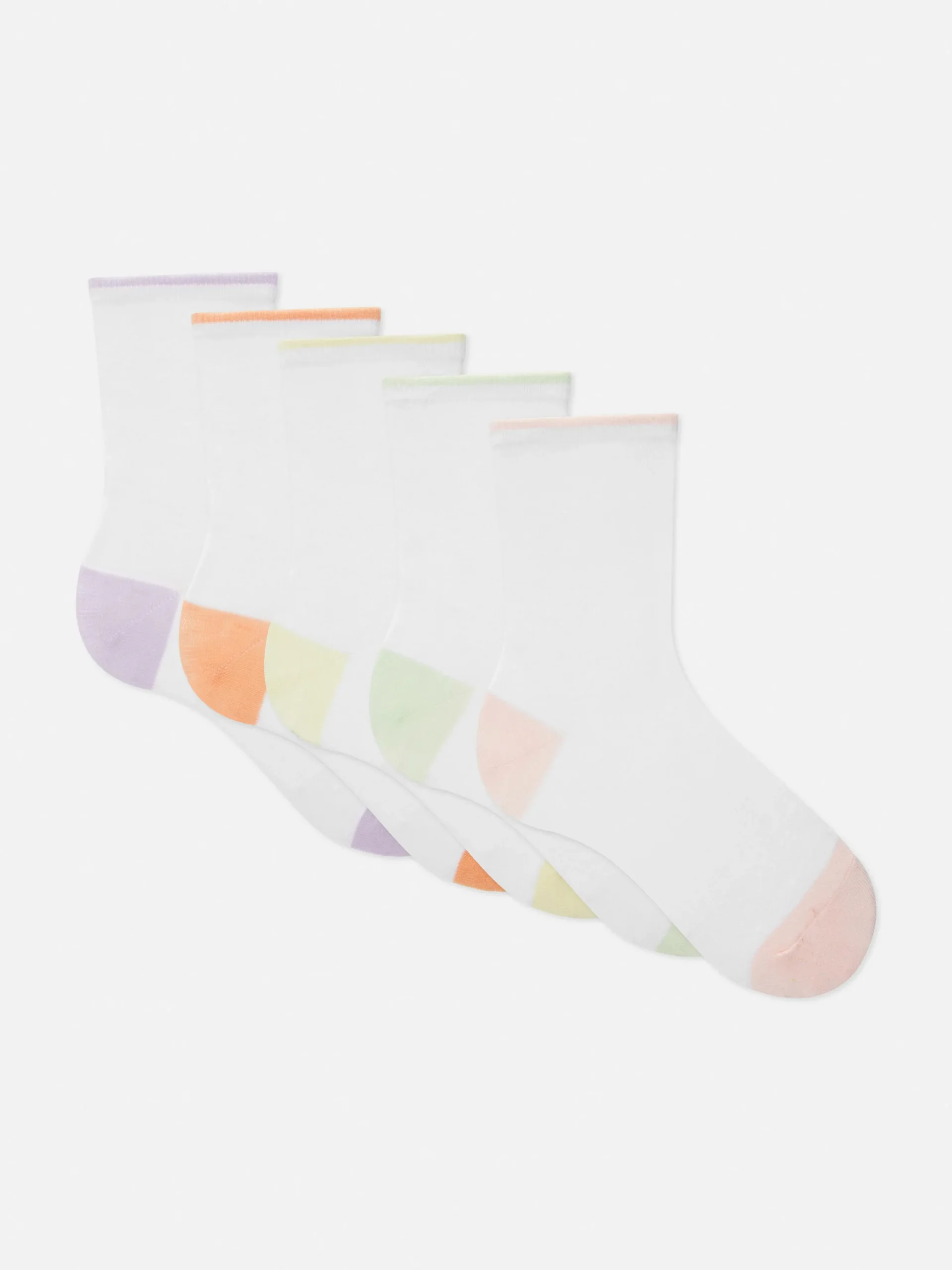 Lot De 5 Paires De Chaussettes à Bord Contrasté
