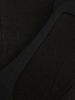 Lot De 2 Paires De Chaussettes Invisibles Côtelées En Microfibre