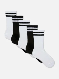 Lot De 5 Paires De Chaussettes De Sport à Rayures