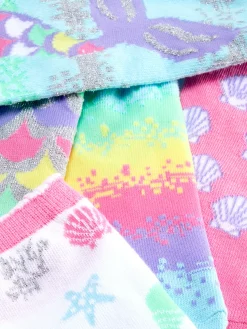 Lot De 5 Paires De Chaussettes à Motifs Sirène Variés