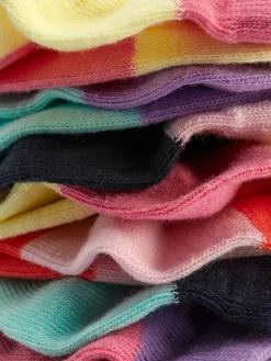 Lot De 7 Paires De Chaussettes Pour Baskets Color Block