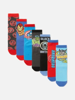 Lot De 7 Paires De Chaussettes Marvel Avengers