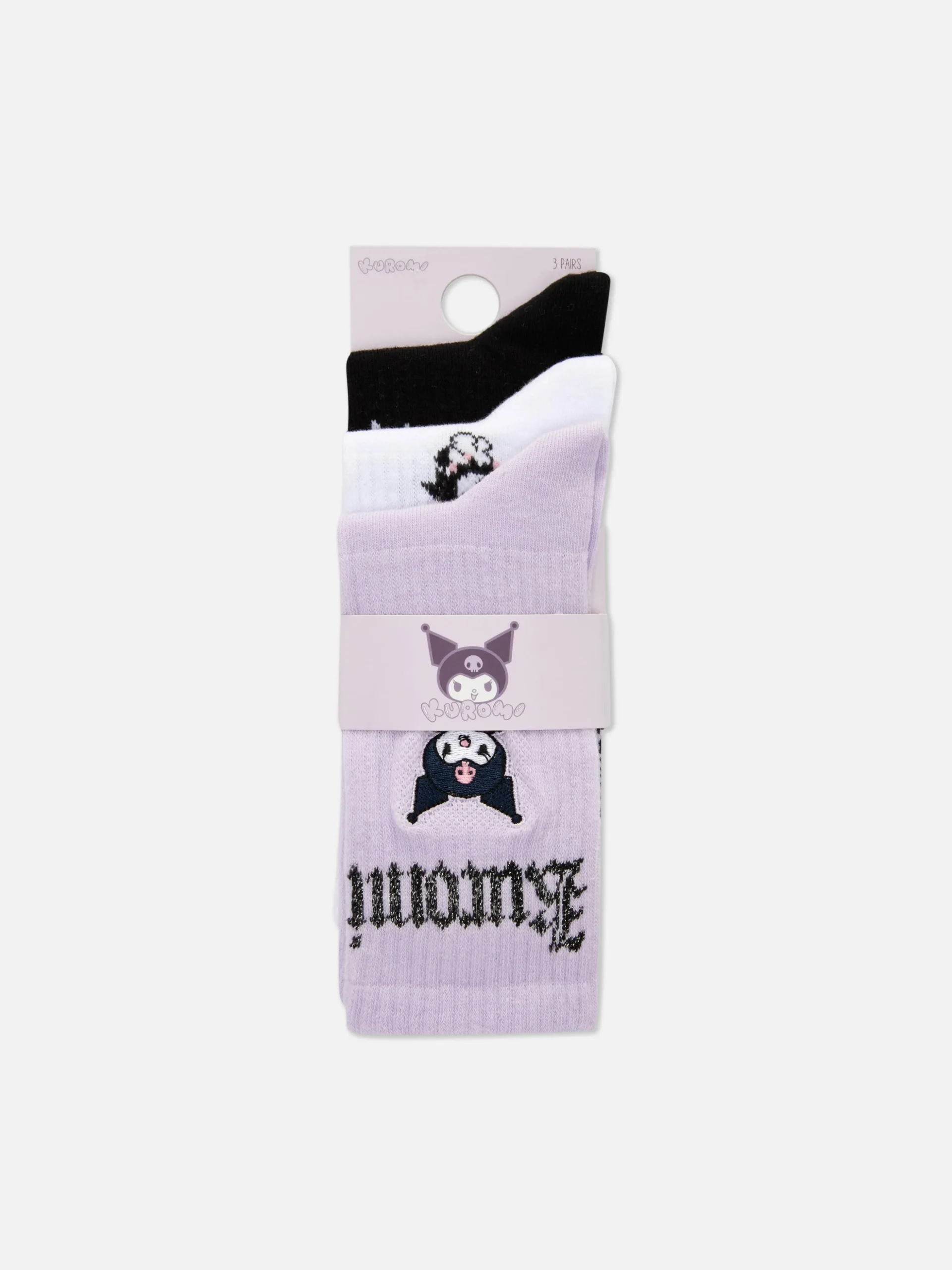 Lot De 2 Paires De Chaussettes Hello Kitty Kuromi