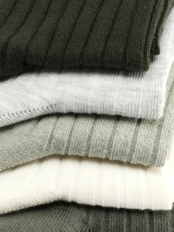 Lot De 5 Paires De Chaussettes Côtelées