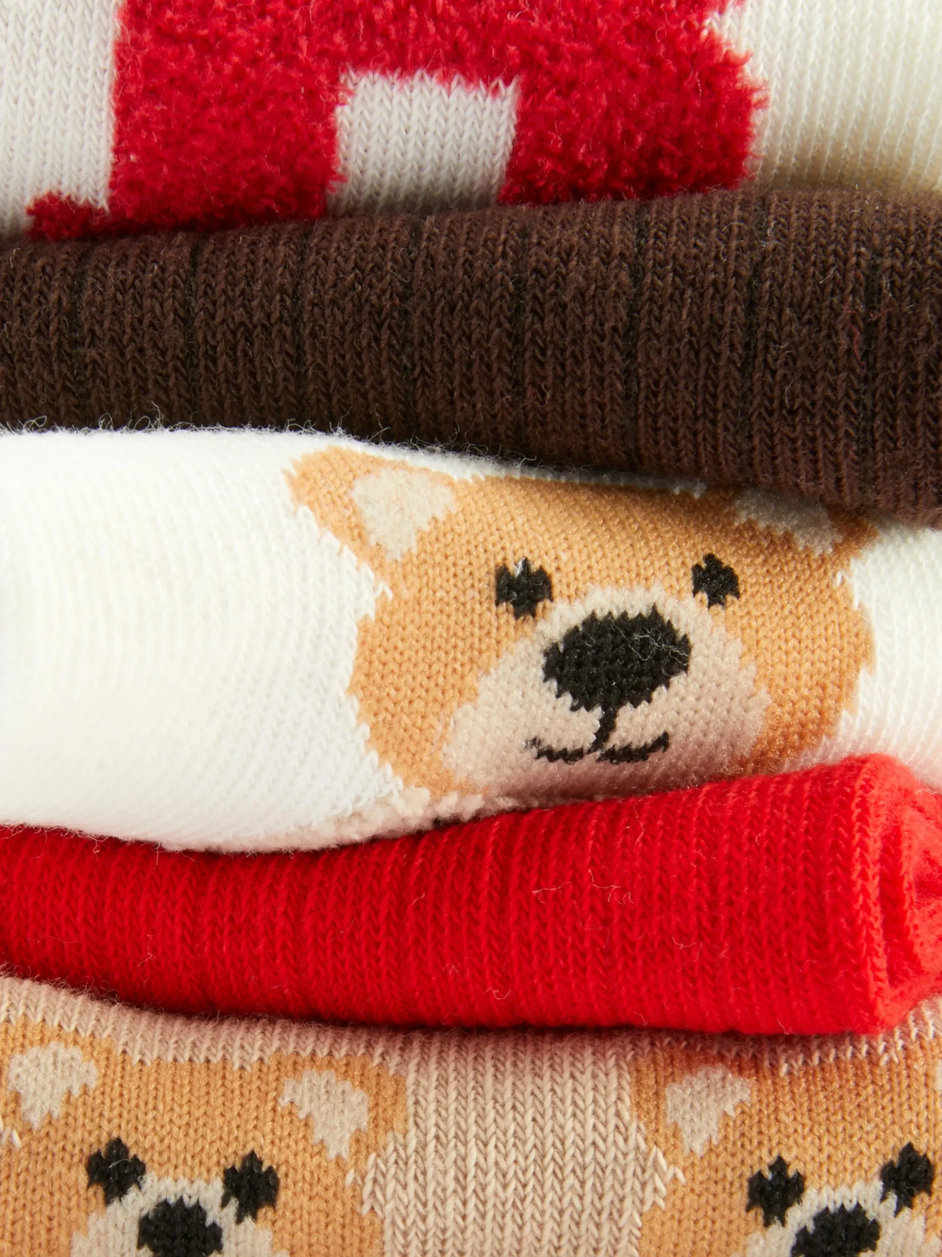 Lot De 5 Paires De Chaussettes Graphiques Ours