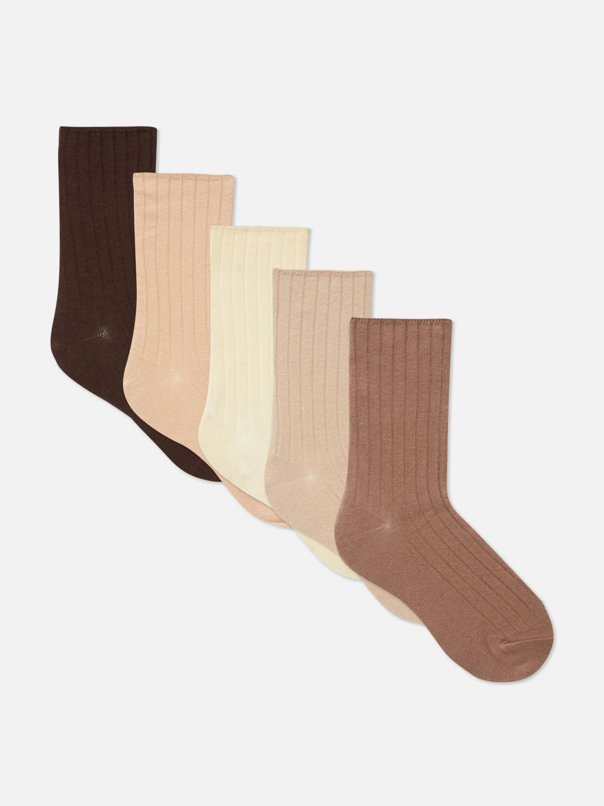 Lot De 5 Paires De Chaussettes Côtelées