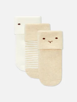 Lot De 3 Paires De Chaussettes Bébé En Tissu-éponge