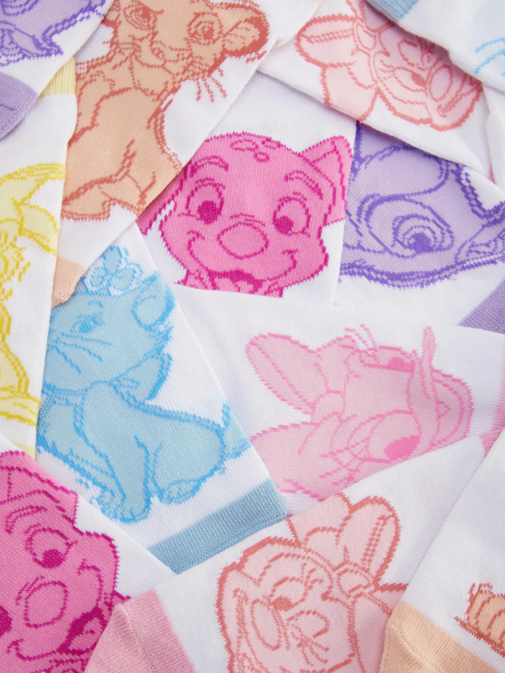 Lot De 7 Paires De Chaussettes Personnages Disney