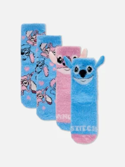 Lot De 2 Paires De Chaussettes Chaudes Disney Lilo & Stitch Angel