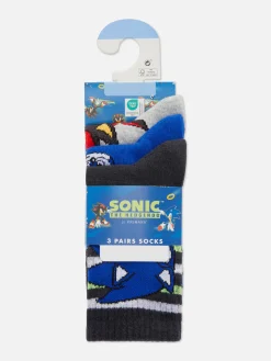 Lot De 3 Paires De Chaussettes Sonic Le Hérisson