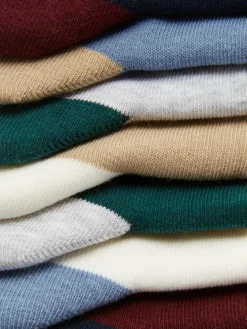 Lot De 7 Paires De Socquettes Color Block