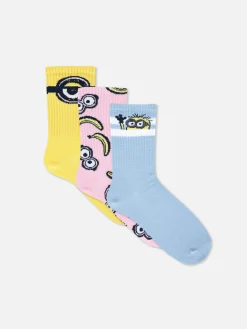 Lot De 3 Paires De Socquettes Les Minions