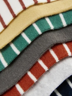 Lot De 7 Paires De Socquettes Rayées