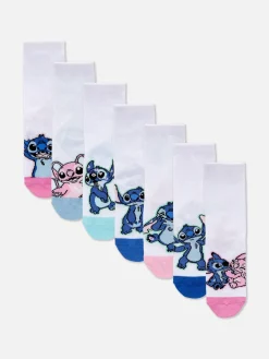 Lot De 7 Paires De Socquettes Disney Lilo & Stitch Angel